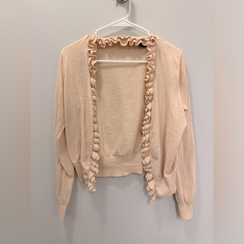 Victoria’s Secret Ruffle Cardigan Sweater